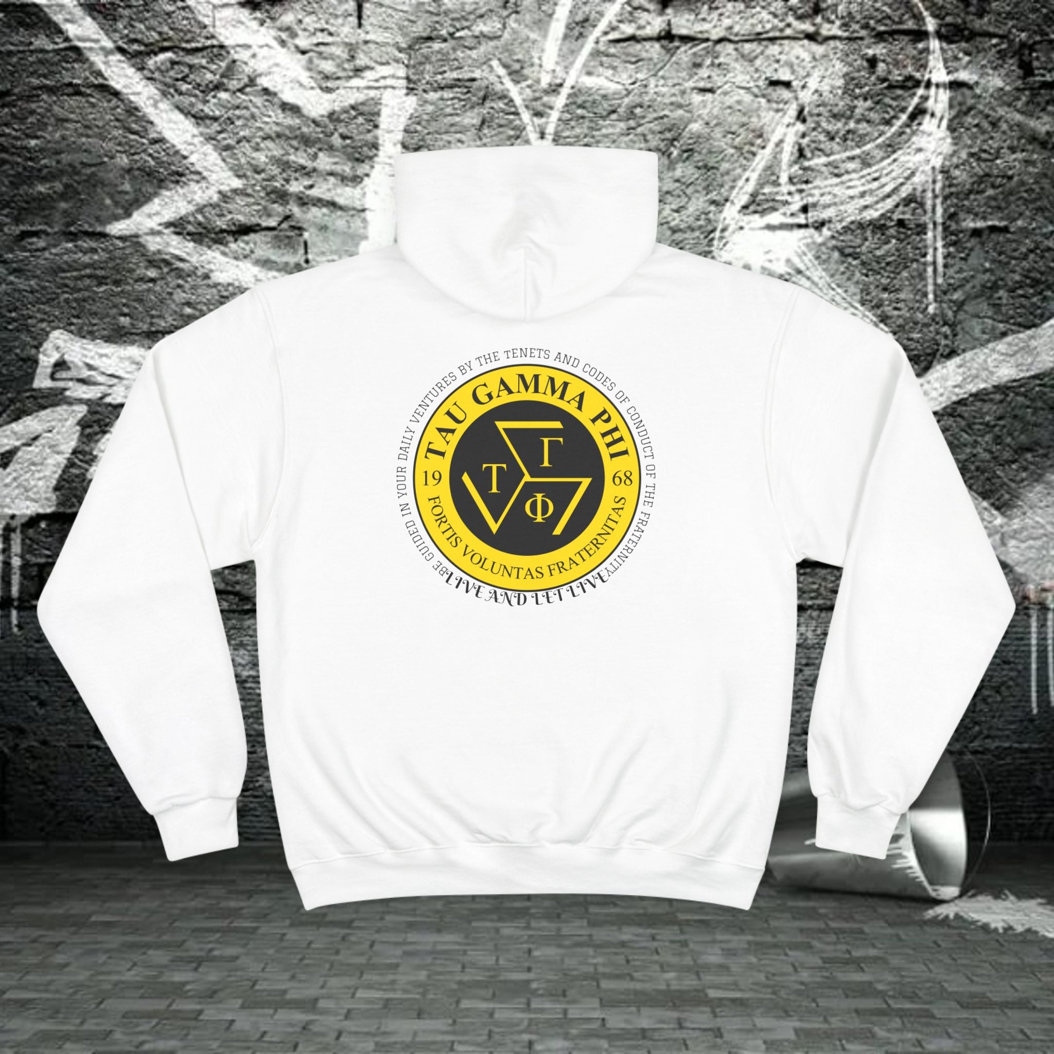 Hoodie — Triskelion Tau Gamma Phi Crest Pullover