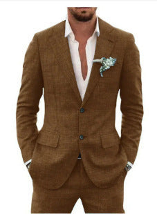 New SpringSummer Commuter Casual Plus-Size British Suit For Men